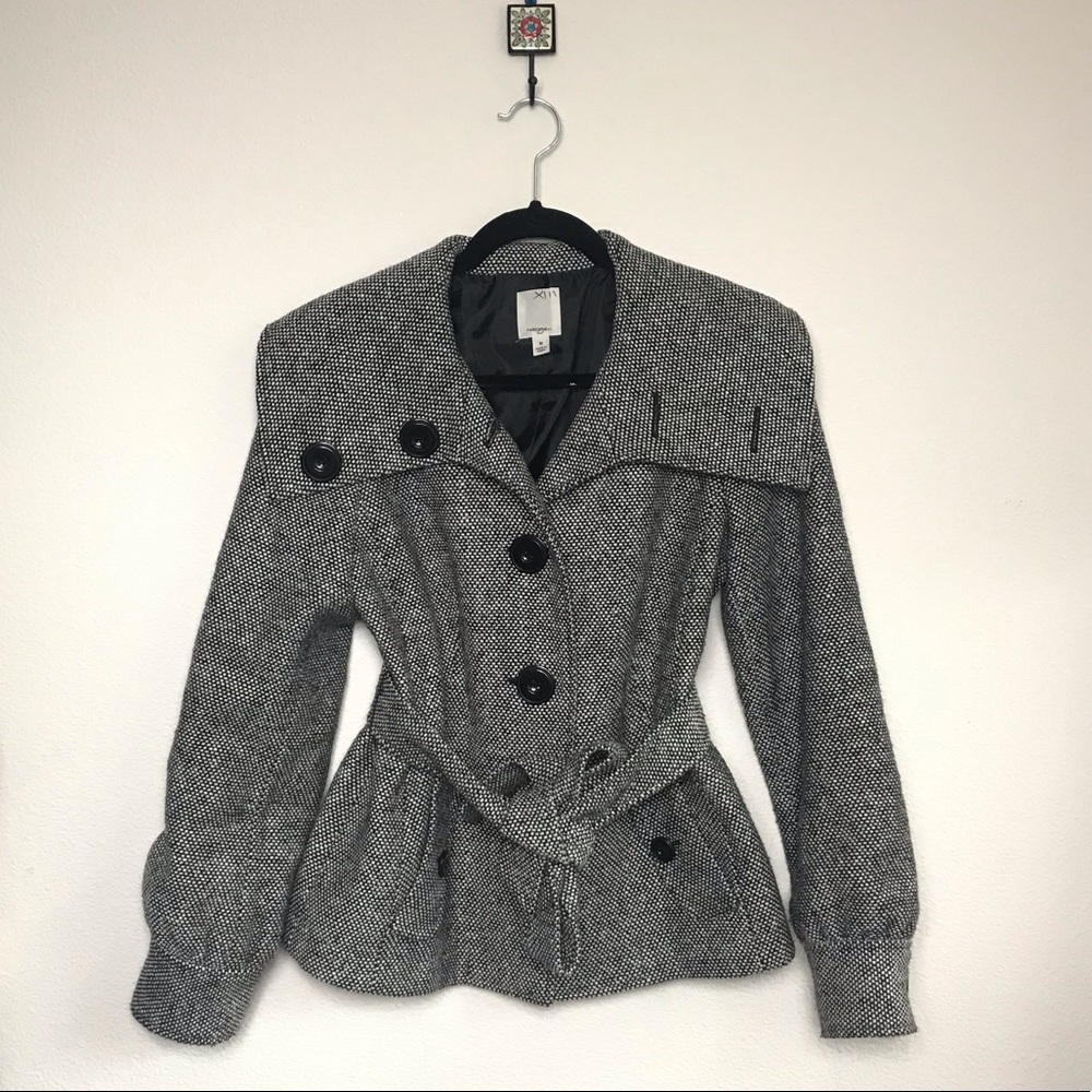 HALOGEN || Wool Tweed Peacoat✨